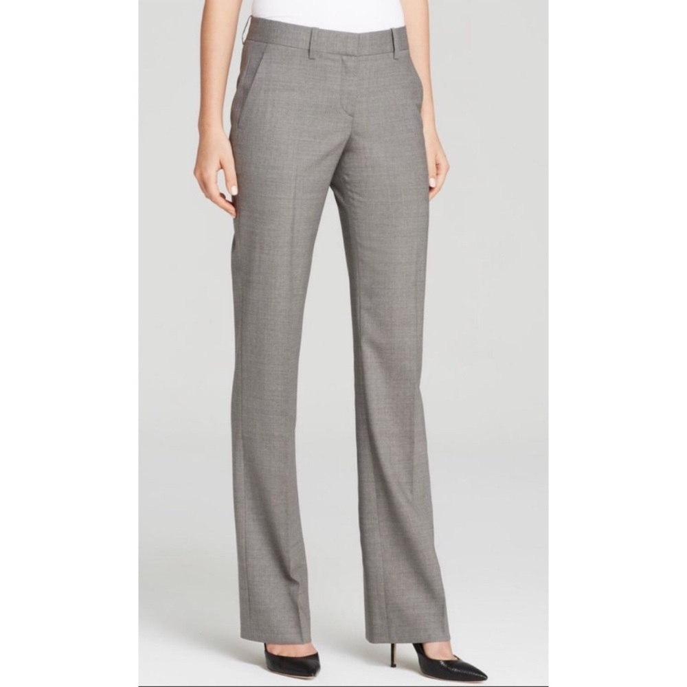 Theory light grey suit pants